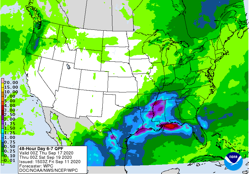 48 Hour Day 6-7 QPF